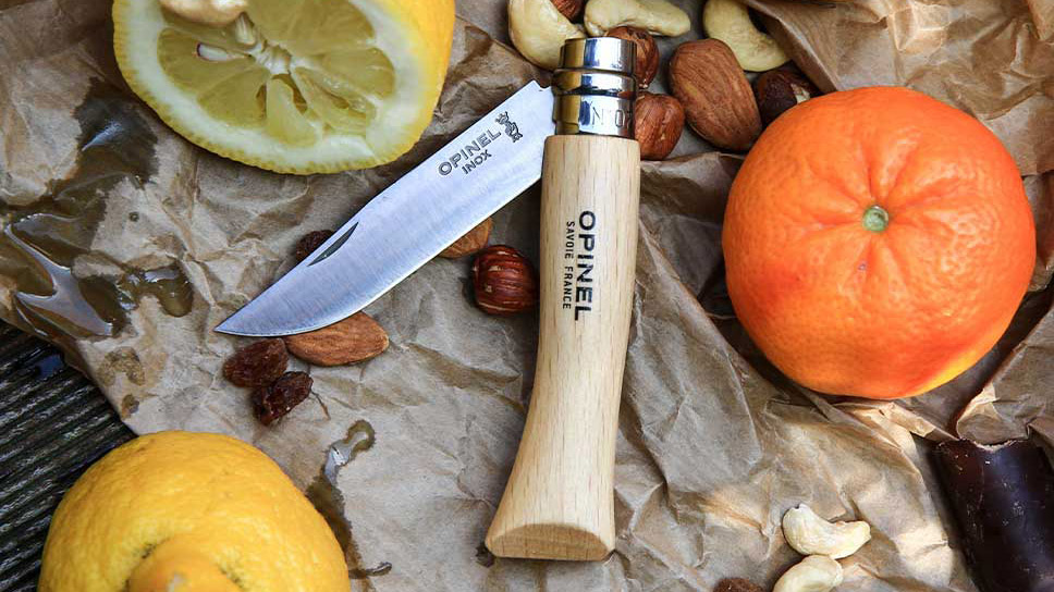Opinel N°07 Inox Natural blister - klasyczny składany nóż